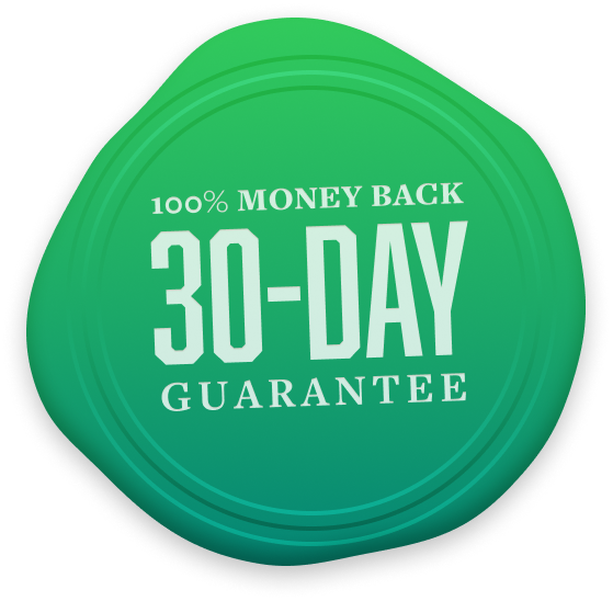 30-day 100% Money-Back Guarantee