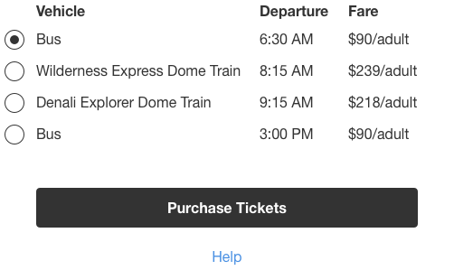 wireframe redesign of a train ticketing ui to pass the squint test