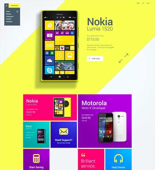 vibrant ui design by Julien Renvoye