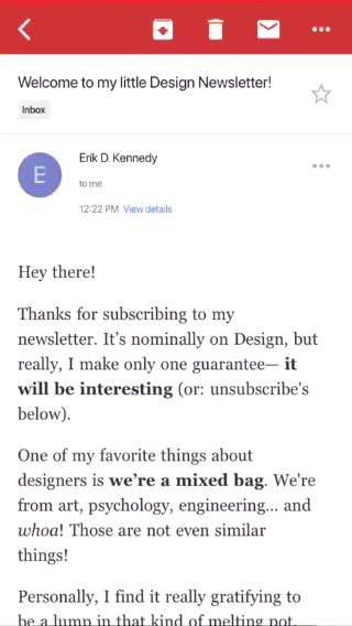 How to move Design Hacks to Primary Inbox on Gmail for mobile