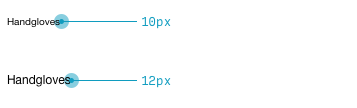 size 10pt type vs size 12pt type