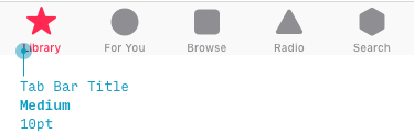 iOS action bar