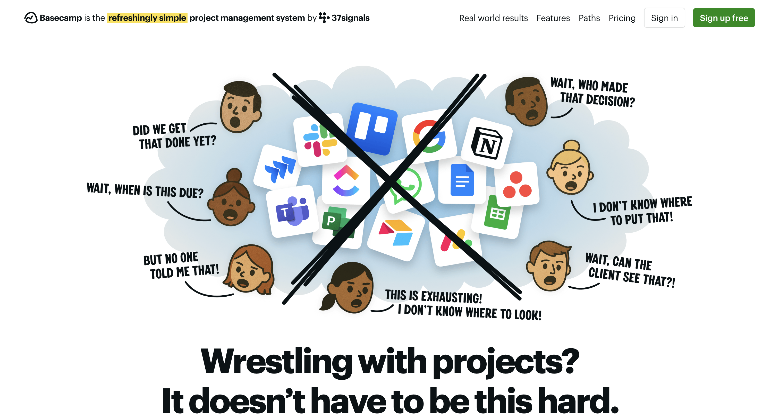 Basecamp custom illustration style