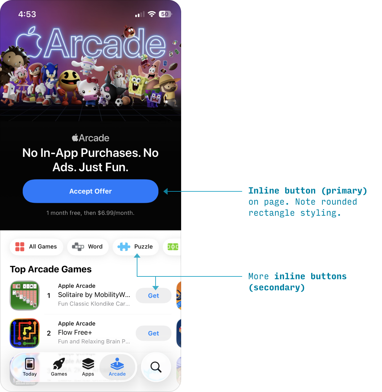 iOS buttons in iPhone app