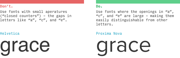 definition of open counters (large aperture) in a cont