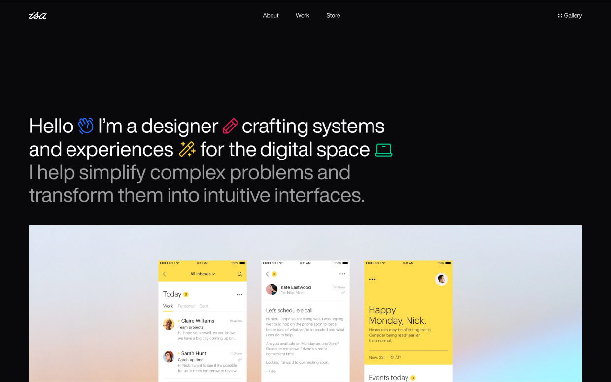 Isa Pinheiro's design portfolio