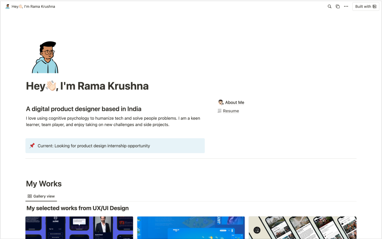 Rama Krushna's product design portfolio