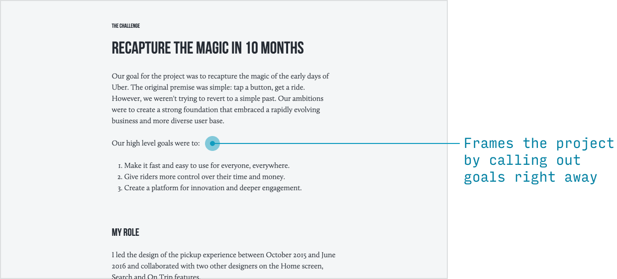 Simon Pan annotated product design portfolio example